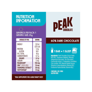 Peak Chocolate,Unwind Dark Chocolate, 25g x 14 Bars Relaxation Dark Chocolate (9051322056956) (9051334639868)