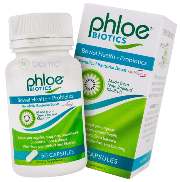Phloe, Biotics Bowel Health + Probiotics, 50 Caps (8008883765500)
