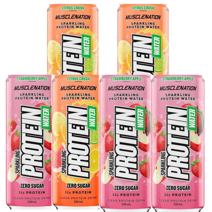 Muscle Nation, Sparkling Protein Water, 6-Pack YOU CHOOSE! (8996634853628)