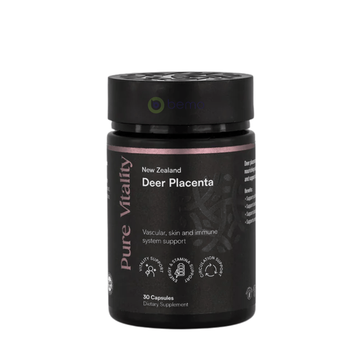 Pure Vitality, Deer Placenta, 350mg, 30 caps