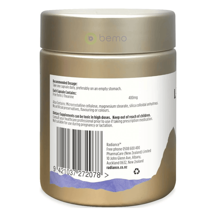 Radiance, Pure Focus L-Theanine 400mg, 60 vcaps