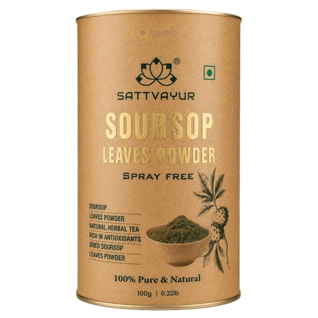 Sattvayur, Soursop Leaves Powder, Spray Free Graviola, 100g