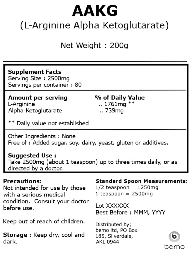 Copy of bemo, L-Arginine HCl, 200g (8092933161212)