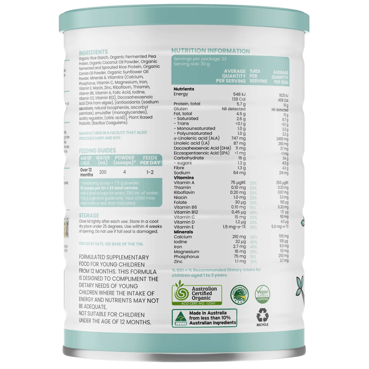 Sprout Organic, Plant Based Toddler Drink, 700g (8959746801916)
