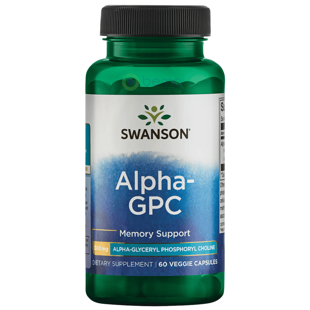 Memory Support Caps Swanson, Alpha GPC 300mg, Memory Support, 60 Veg Caps | bemo