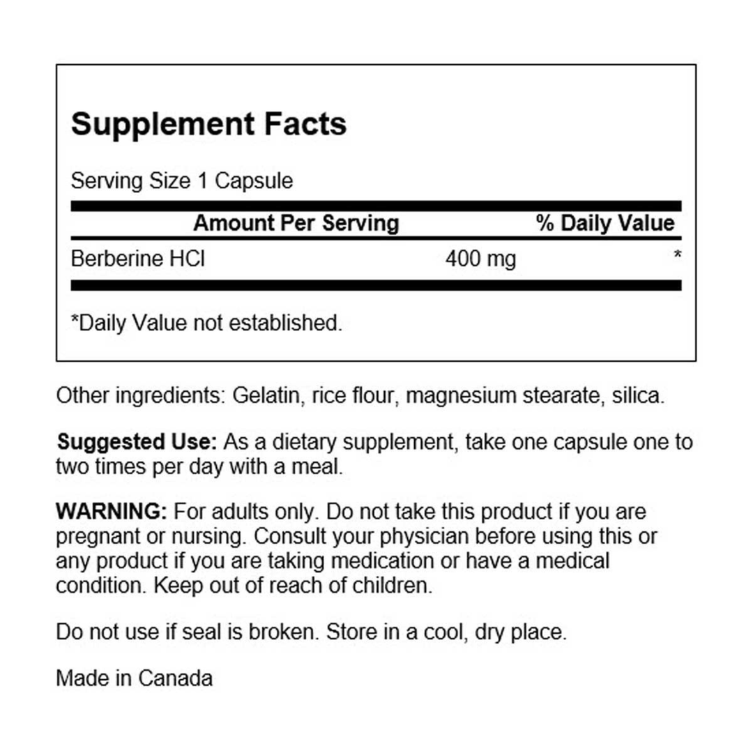 Swanson, Berberine 400mg, 60 Caps (8780674695420)