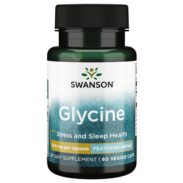 Swanson, Glycine 500mg, 60 Veg Caps (8782431158524)