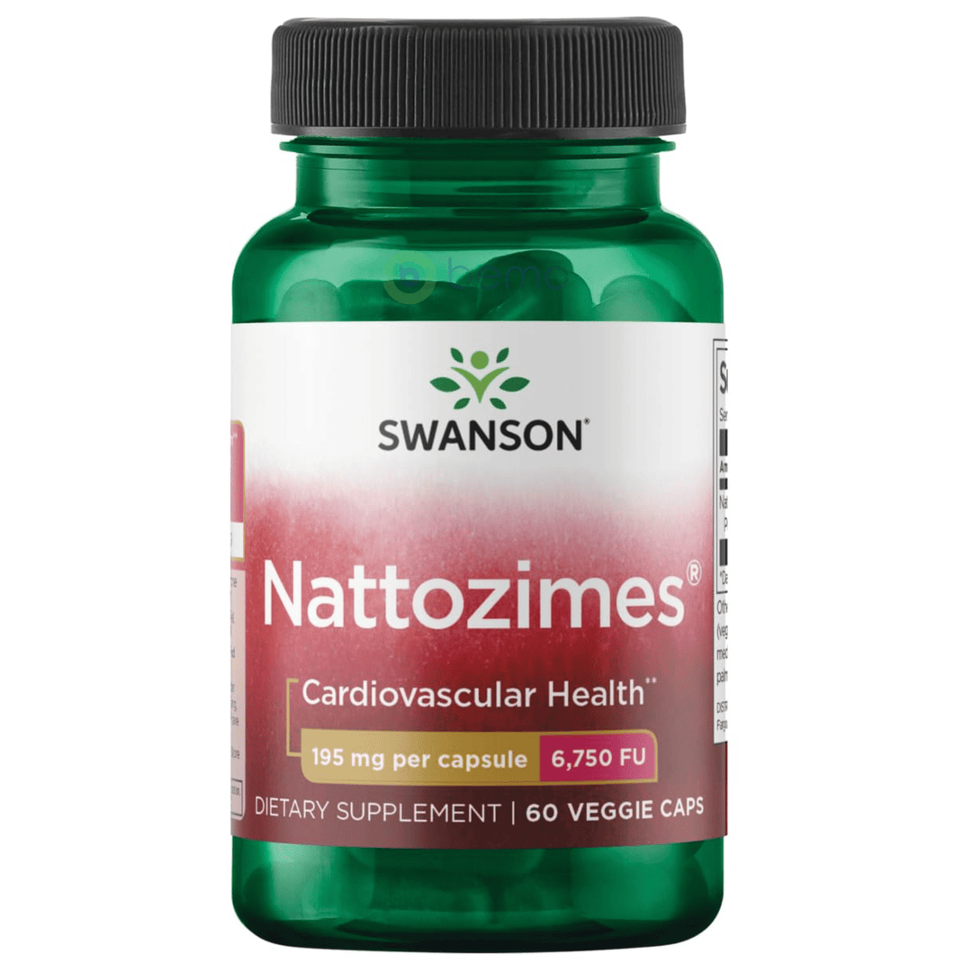 Swanson, Nattozimes, 60 Veg Caps (8881173823740) (9079744299260)