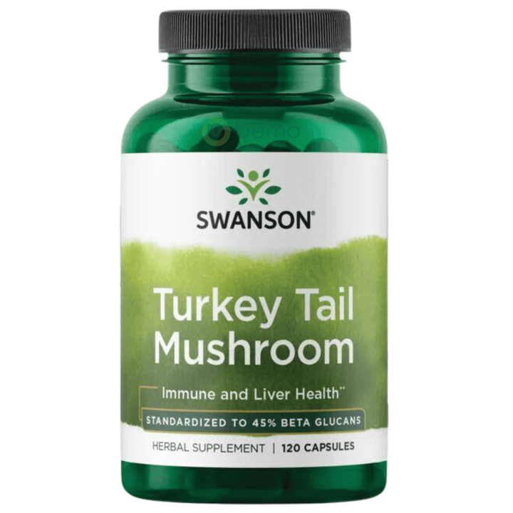 Swanson, Turkey Tail Mushroom 500mg, Immune &amp; Liver Health, 120 Caps (8782539620604)