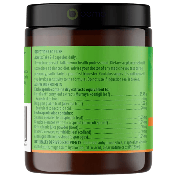Vital, Iron, Plant Based, 60 Vege Caps (8701301457148)