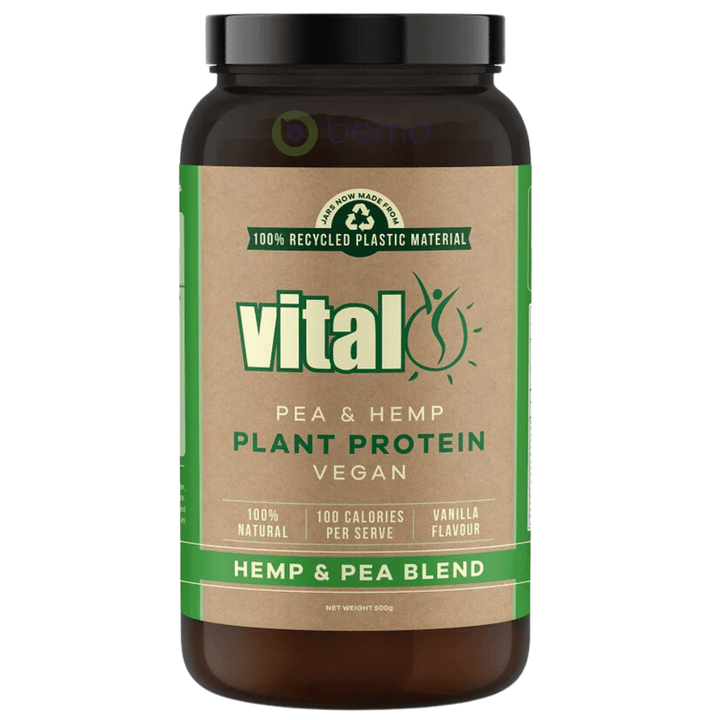 Vital, Plant protein pea &amp; hemp protein power blend 500g (8661396127996)