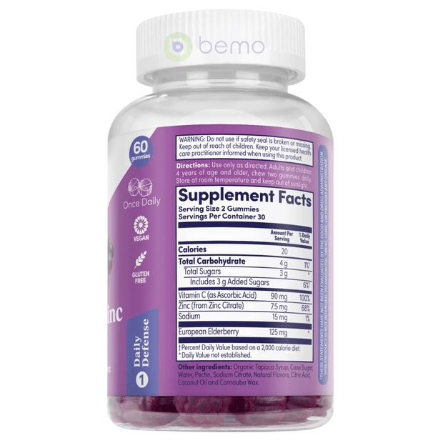 Zand, Elderberry Zinc Gummies, 60 Gummy (5379019767972)