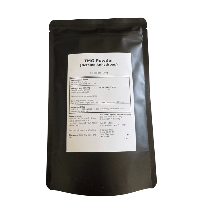 bemo, TMG TriMethyl Glycine Powder, 200g (9072005382396)