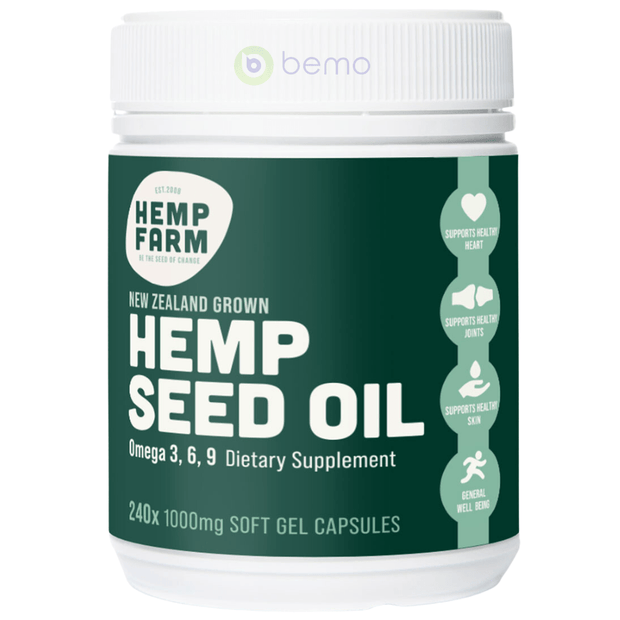 Hemp Farm, Kiwi Hemp Seed Oil, 1000mg, 240 Capsules (5864165146788)