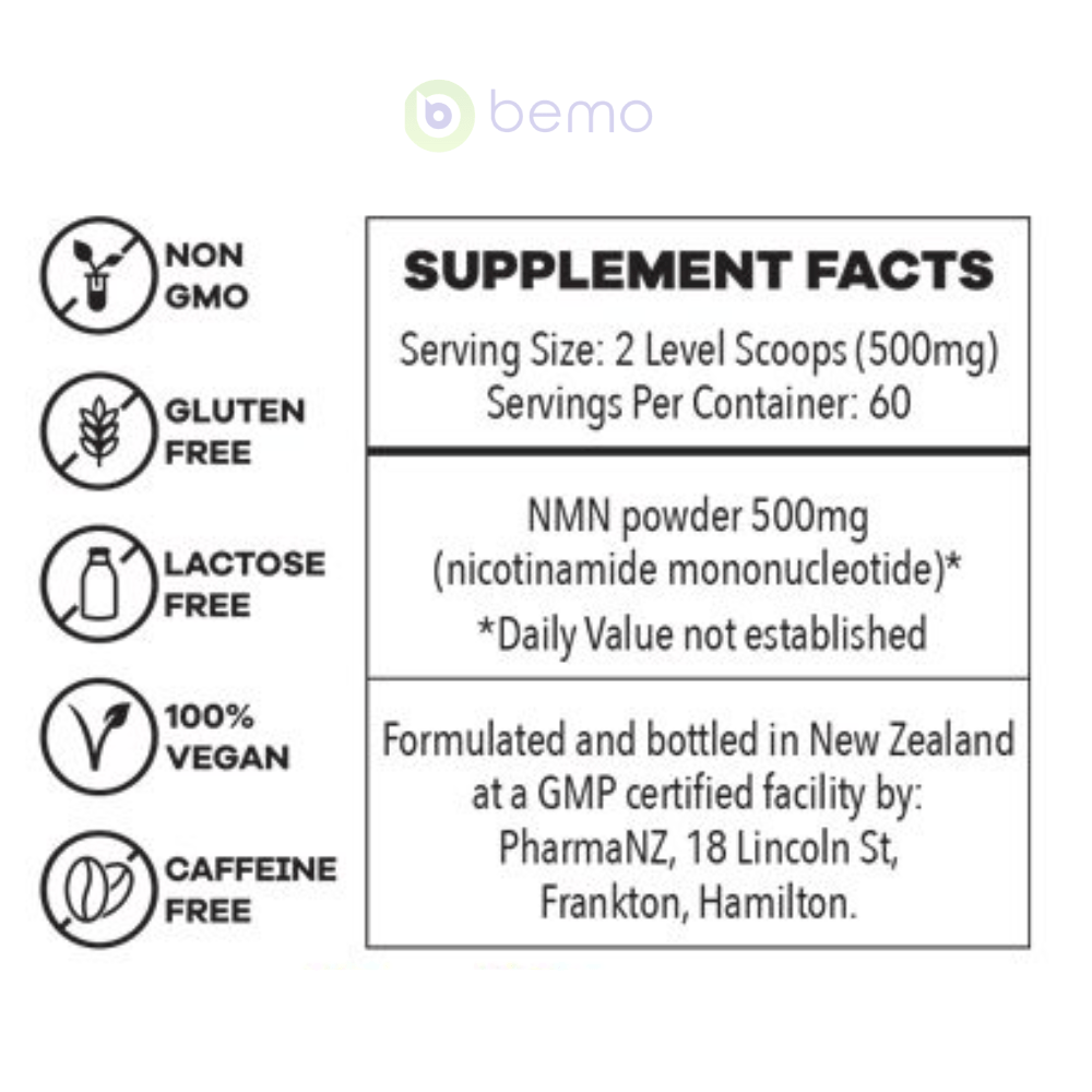 MyVitality, Pure NMN Powder, 30g (8058178142460)