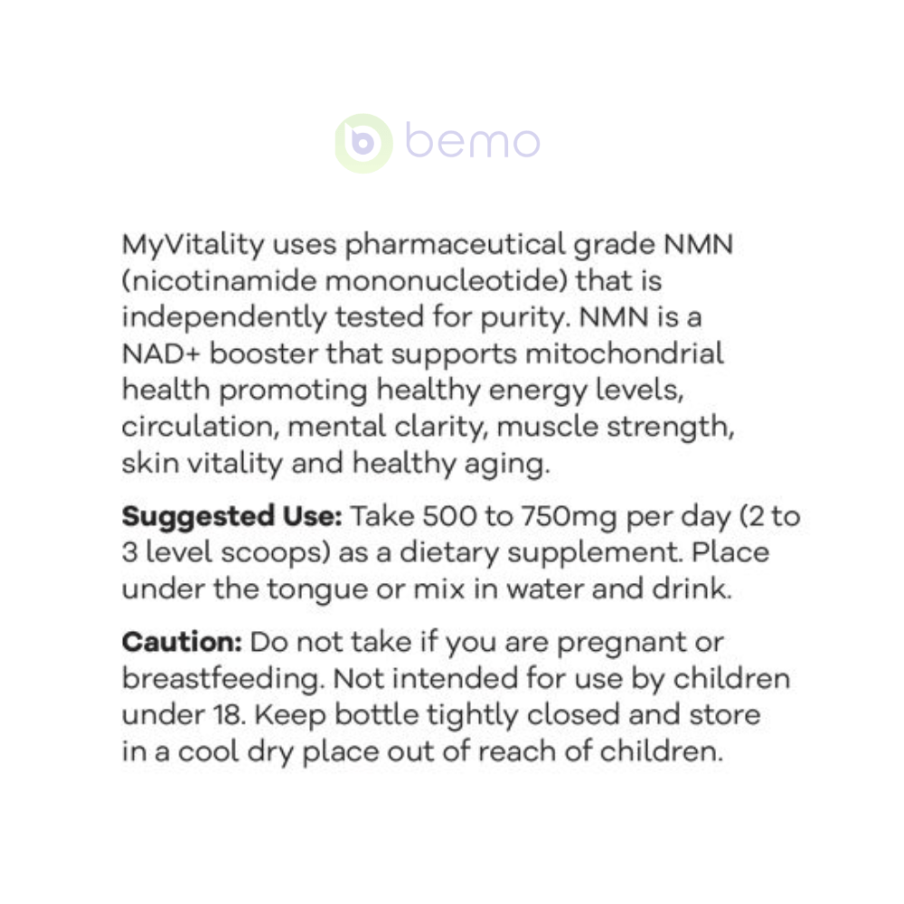 MyVitality, Pure NMN Powder, 30g (8058178142460)