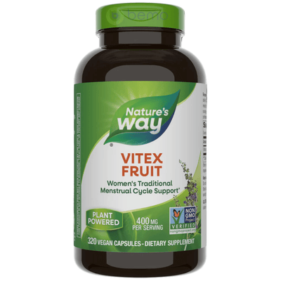 Nature's Way, Vitex Fruit For Women, 320 Vegan Caps (8576846332156)