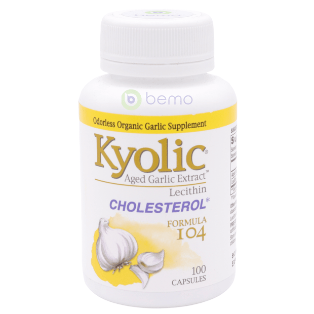 Kyolic, Aged Garlic Extract with Lecithin, Cholesterol Formula 104, 100 Capsules (5378978578596)