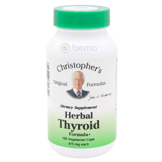 Christopher's Original Formulas, Herbal Thyroid Formula, 475mg, 100 Veg Caps (5379008364708)