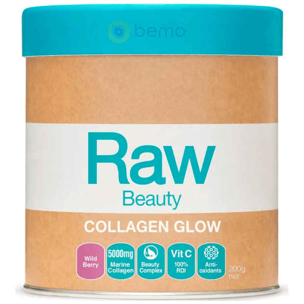 Amazonia Raw, Raw Beauty, Collagen Glow, Wild Berry, 200g (7996651962620)