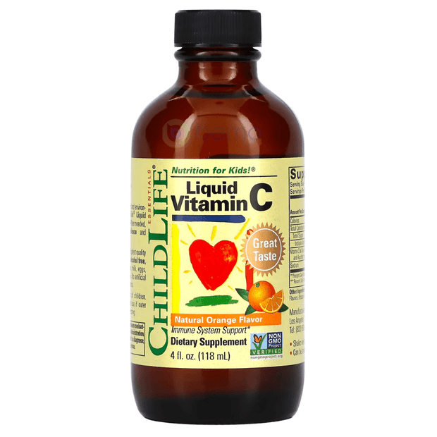 ChildLife, Liquid Vitamin C, Orange, 118ml (4719688876172)