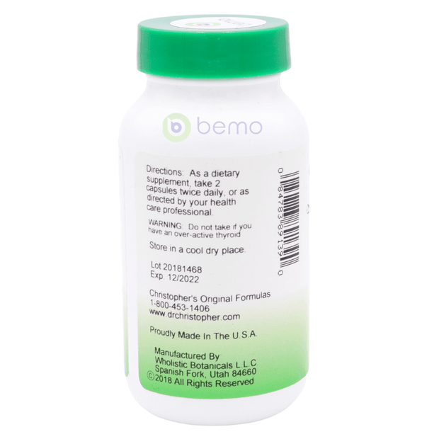 Christopher's Original Formulas, Herbal Thyroid Formula, 475mg, 100 Veg Caps (5379008364708)