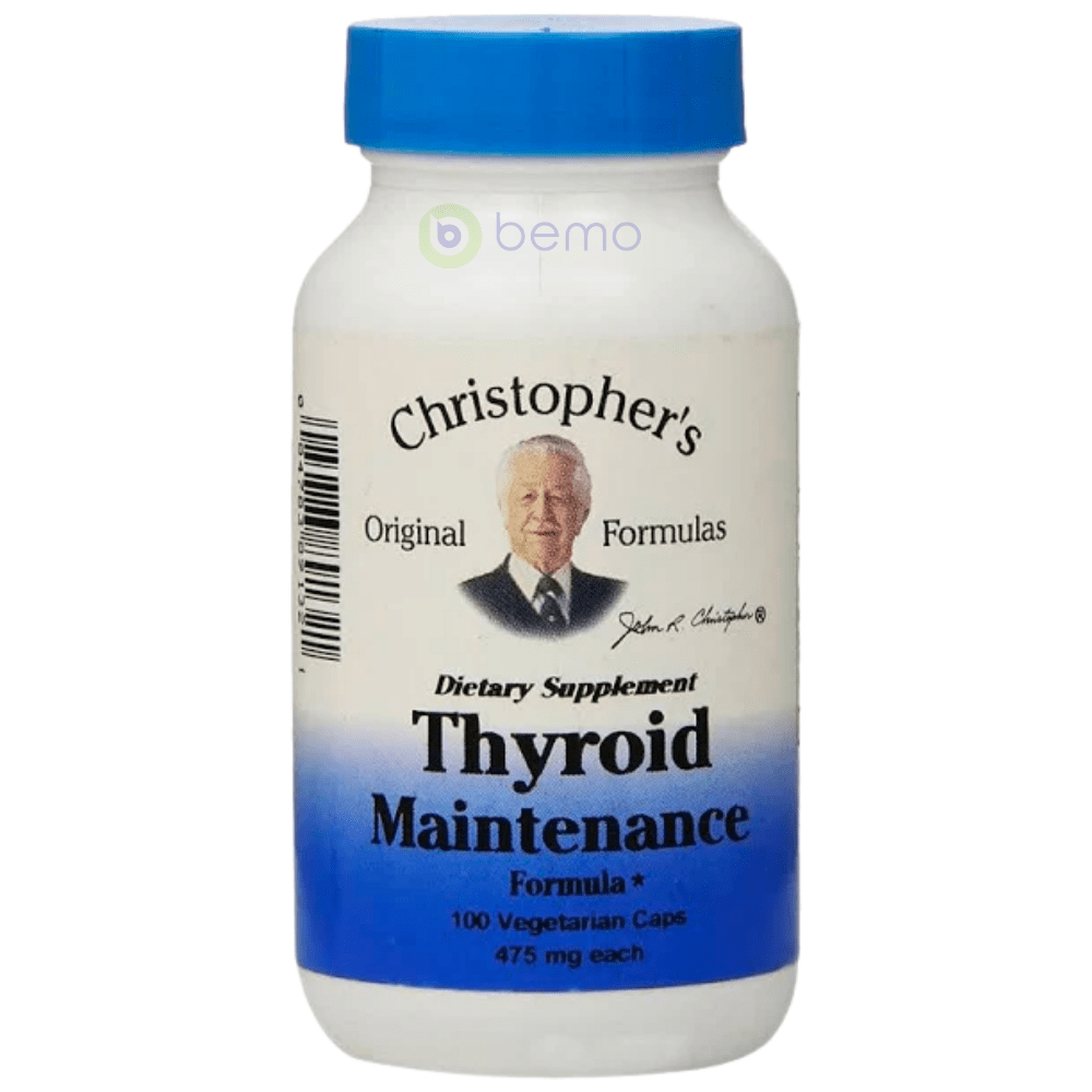 Christopher's Original, Thyroid Maintenance Formula, 475mg, 100VCaps (7866458734844)