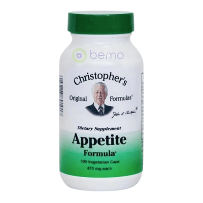 Christopher's Original Formulas, Appetite Formula, 475mg, 100 Veg Caps (6787138093220)