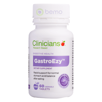 Clinicians, Gastroezy, Chewable Tablets 60 (6816636043428)