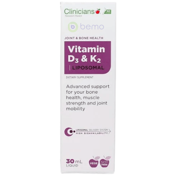 Clinicians, Liposomal Vitamin D3 & K2, 30ml (7866460111100)