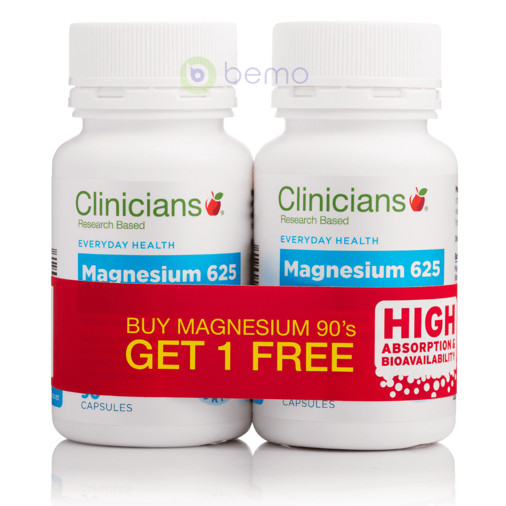 Clinicians, Magnesium, Caps 90 Buy 1 Get 1 Free (6816636731556)