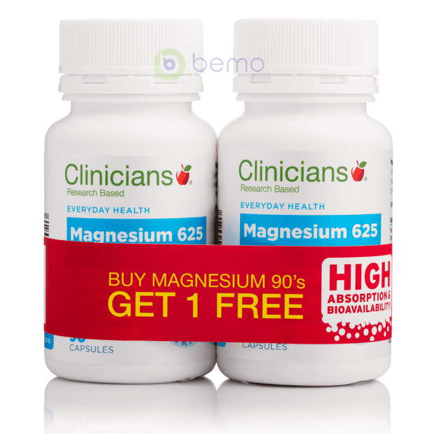 Clinicians, Magnesium, Caps 90 Buy 1 Get 1 Free (6816636731556)