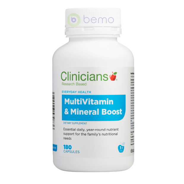 Clinicians, Multivitamin & Mineral Boost, Caps 180 (6816636960932)