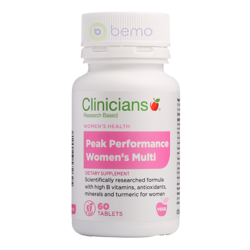 Clinicians, Peak Performance Womens Multi, Tab 60 (6816637059236)