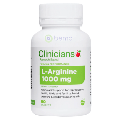 Clinicians, L-Arginine 1000mg, 90 Tabs (8006639550716)