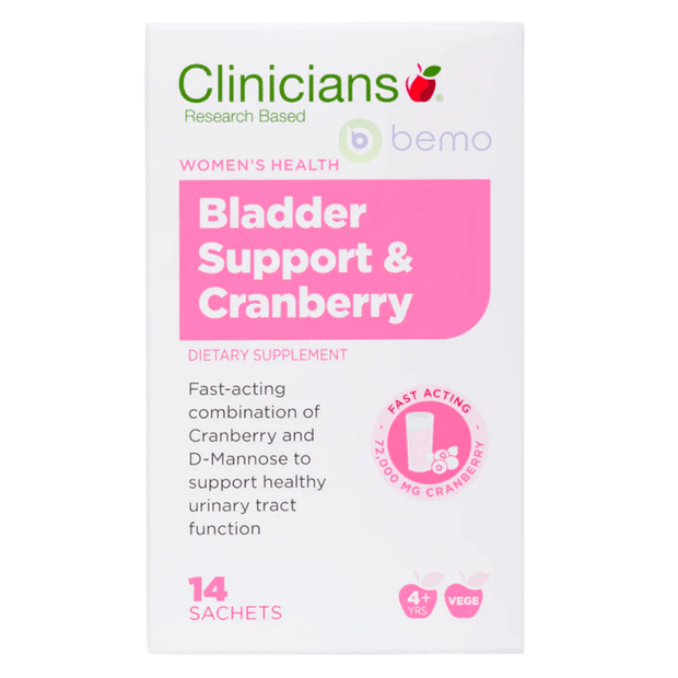 Clinicians, Bladder Support with Cranberry 2G, Sachet 14 (6816635650212)
