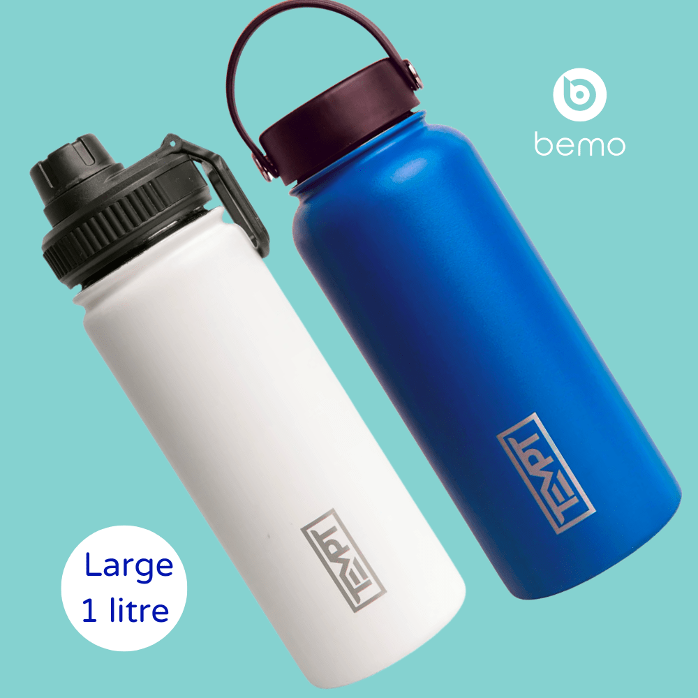 Tempt, Conquer, Large Insulated Water Bottle, 1 litre (7972223123708)