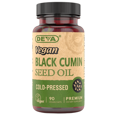 Deva Nutrition, Vegan Black Cumin Seed Oil, 90 Vegan Caps (7476567769340)