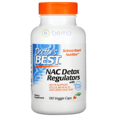 Doctor's Best, NAC Detox Regulators, 180 Veggie Caps (7431509278972)