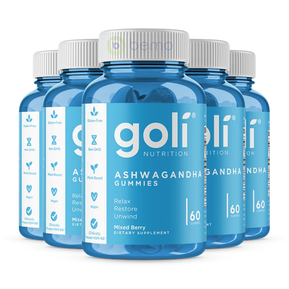 Goli Nutrition, Ashwagandha Gummies, 60 Gummies, 5 PACK (6756085858468)