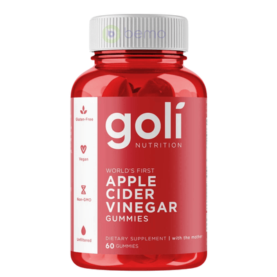 Goli Nutrition, Apple Cider Vinegar Gummies, 60 Gummies (5918527520932)