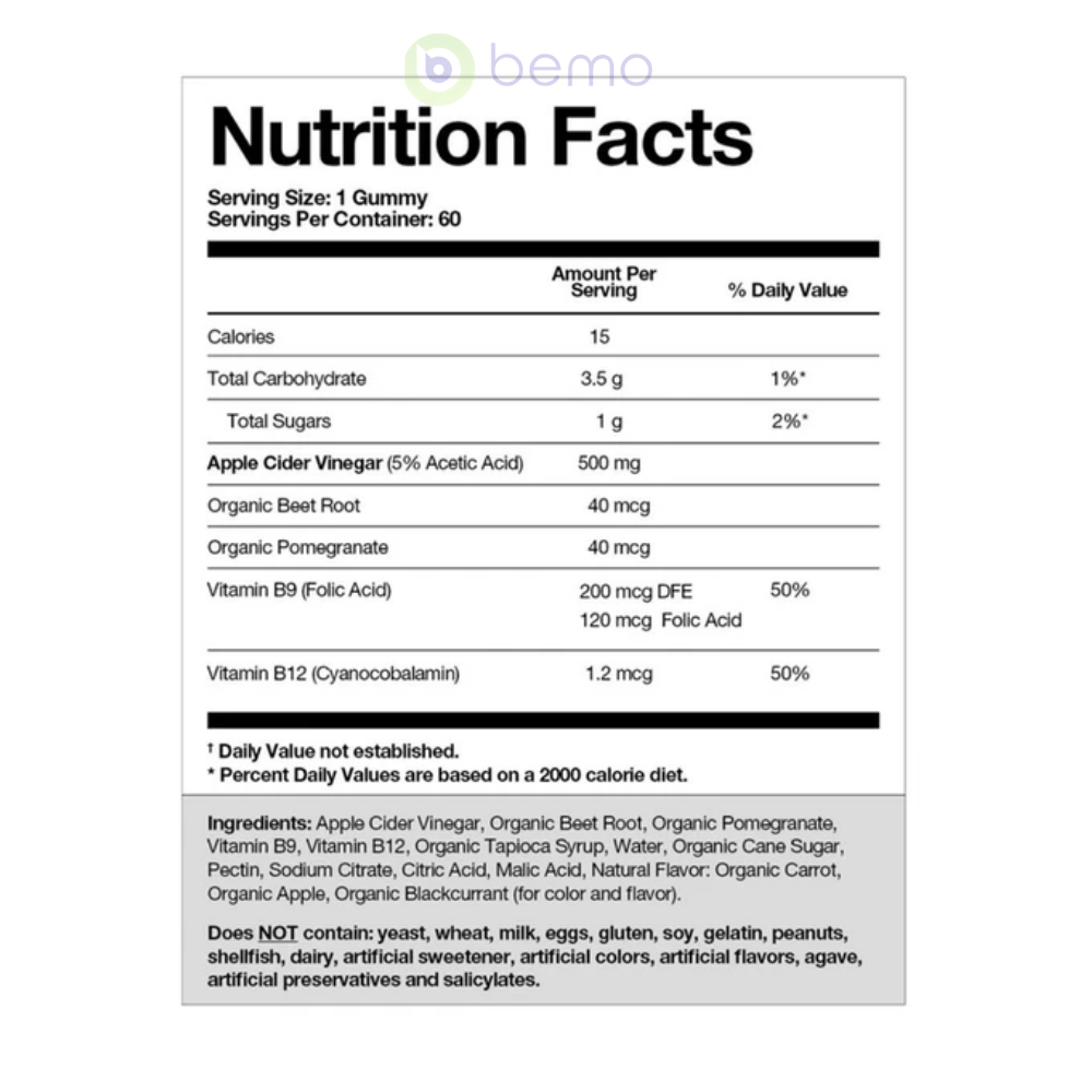 Goli Nutrition, Apple Cider Vinegar Gummies, 60 Gummies bemo