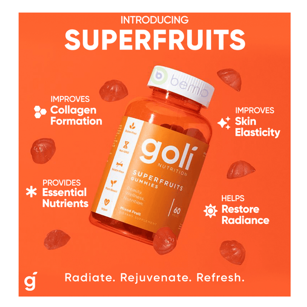 Goli Nutrition, Superfruits Gummies, 60 Gummies (6756082647204)