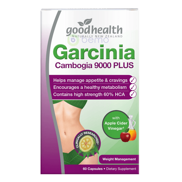 Good Health, Garcinia Cambogia 9000 with Apple Cider Vinegar, 60 caps (5518380499108)