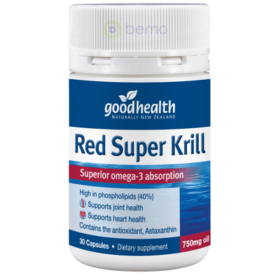 Good Health, Red Super Krill 750mg, 30 caps (5531422982308)