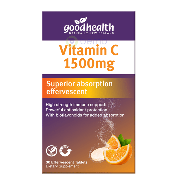 Good Health, Vitamin C 1500mg, 30 Tabs (5531425472676)