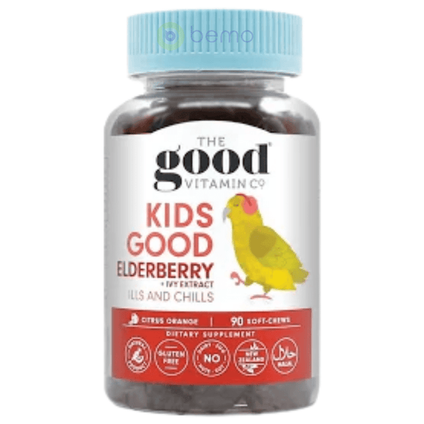 Good Vitamin Co, Kids Elderberry + Ivy Extract, 90 Gummies (5949585359012)