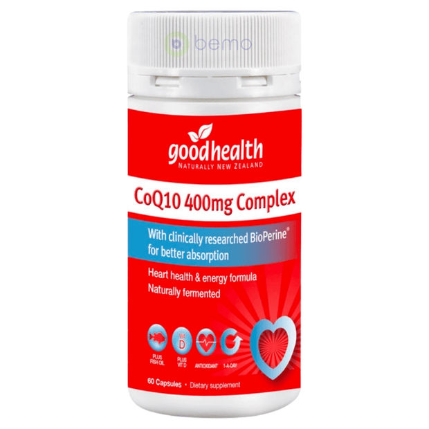 Good Health, CoQ10 400mg Complex, 60 caps (5511263125668)
