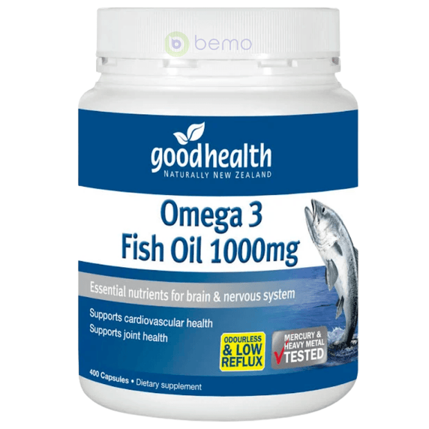 Good Health, Omega 3 Fish Oil 100mg, 400 Capsules (7866460766460)
