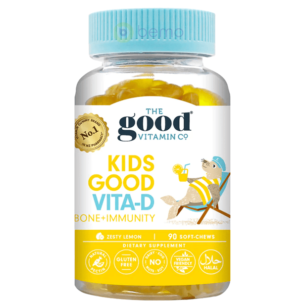 Good Vitamin Co, Kids Vita-D Bone + Immunity, 90 Gummies (8006639714556)